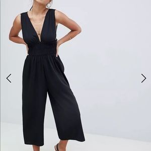 Asos plunge culottes jumpsuit
